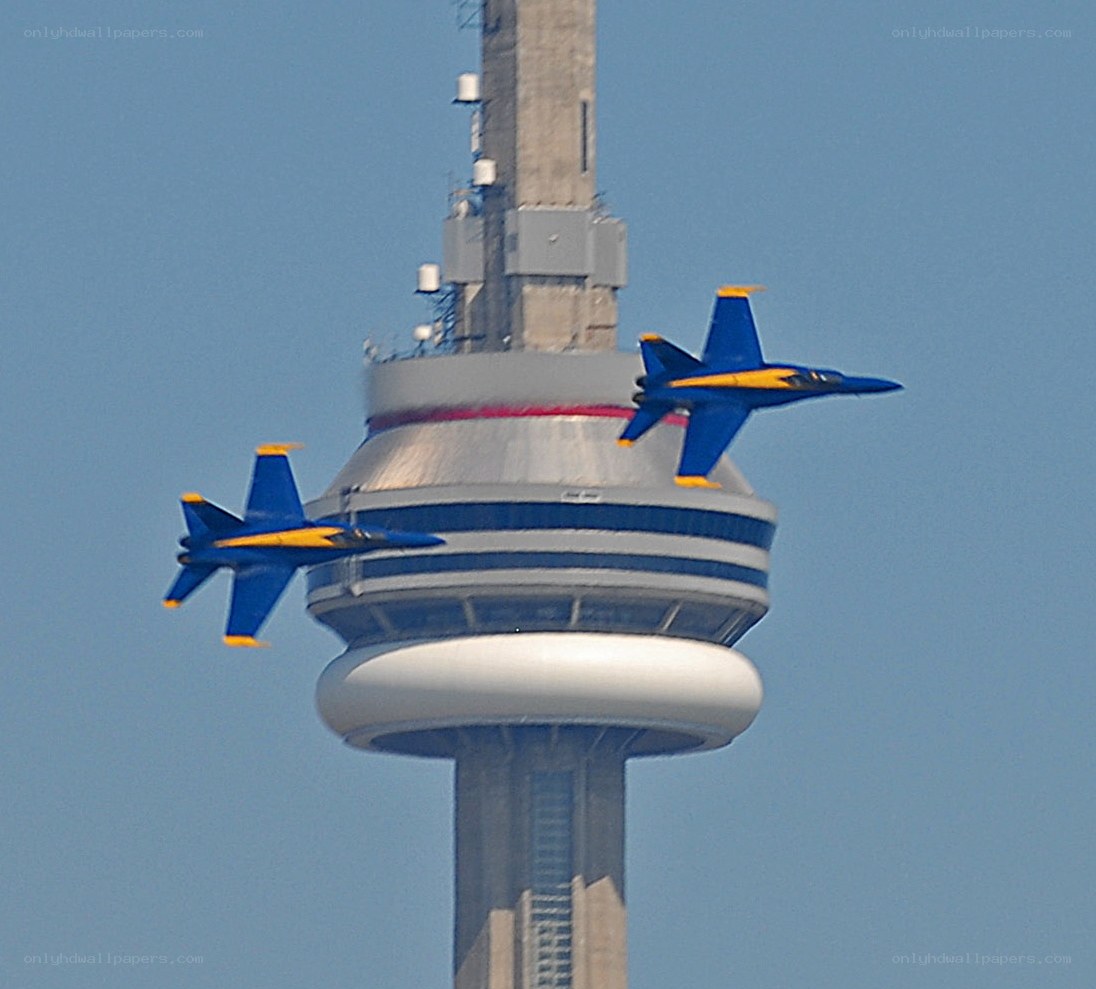 Blue Angels near CN Tower