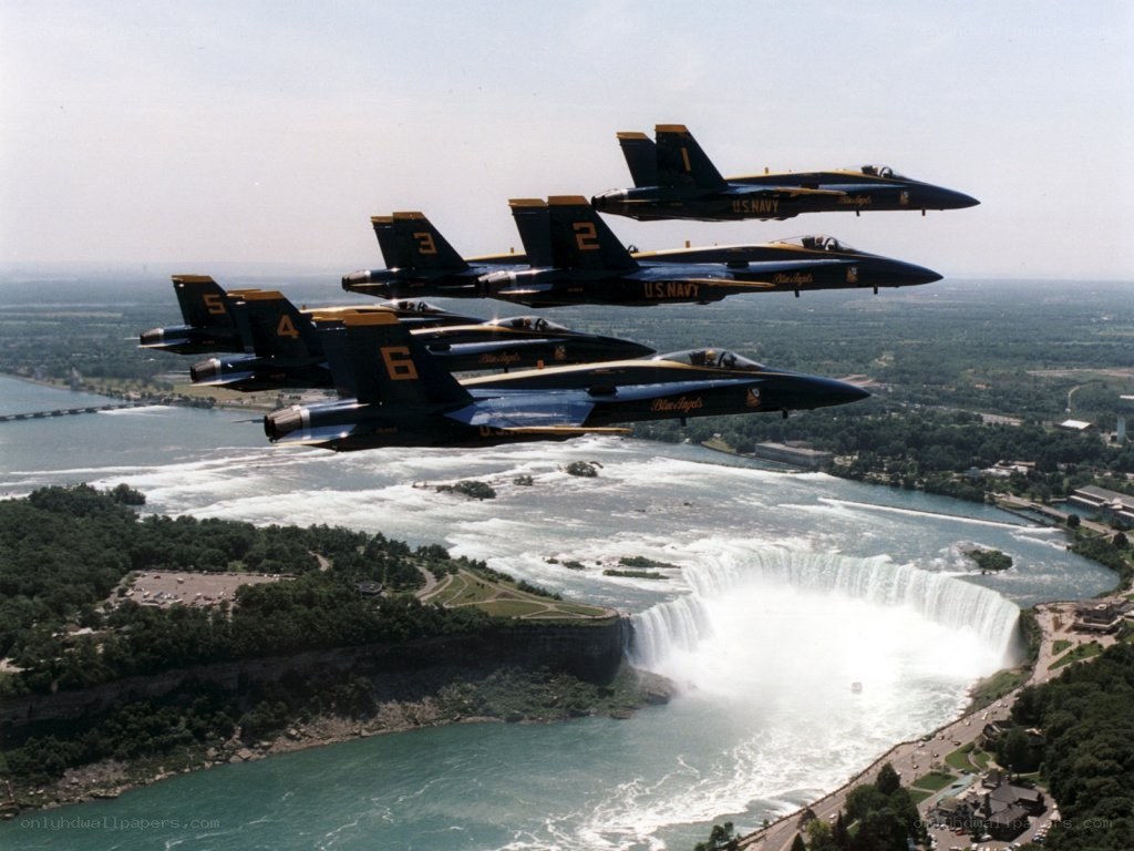 Blue Angels over Niagara Falls