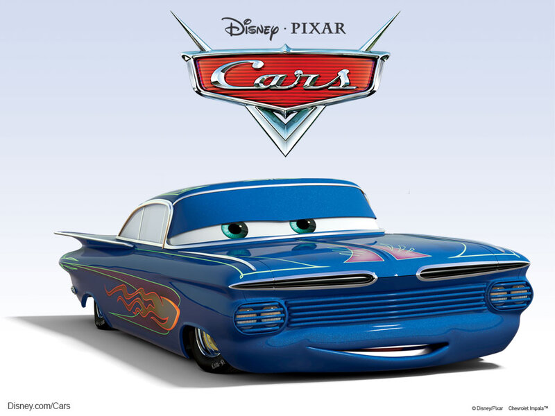 Blue Animated Car