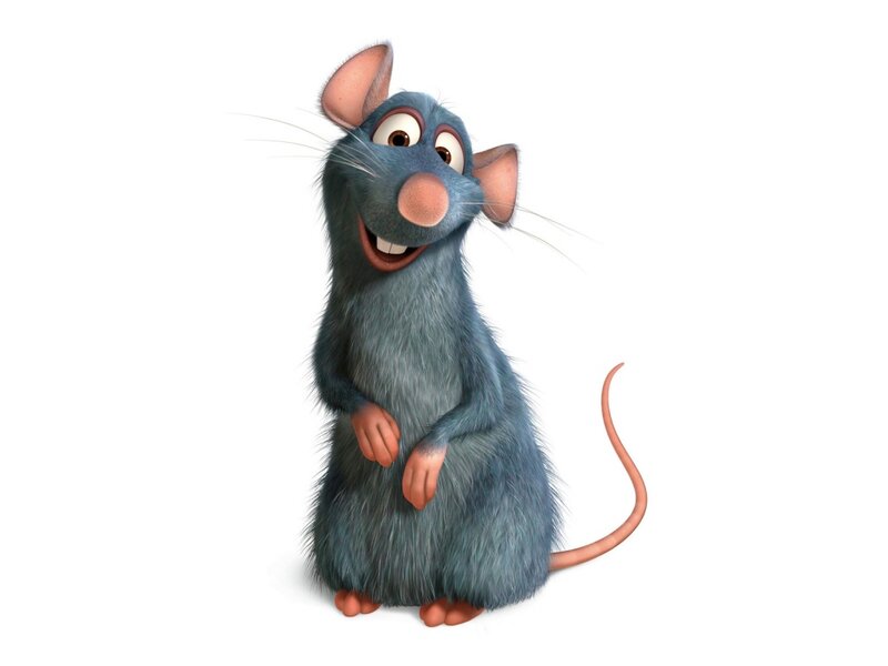 Blue Animated Rat — Happy