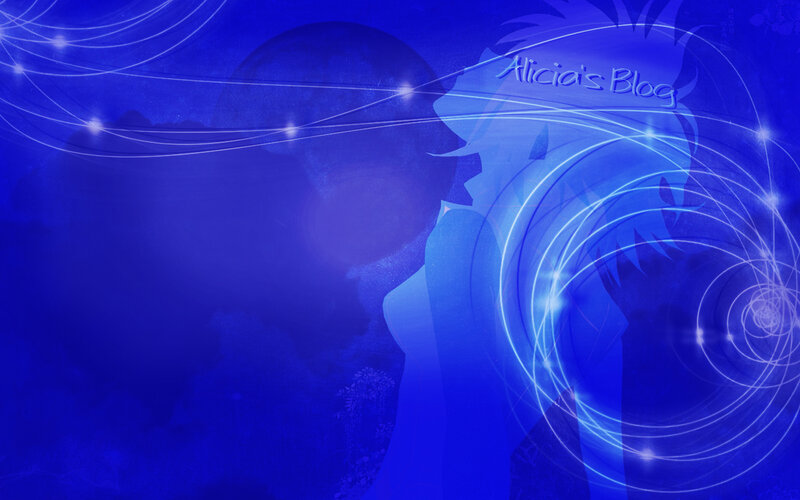 Blue anime blog background