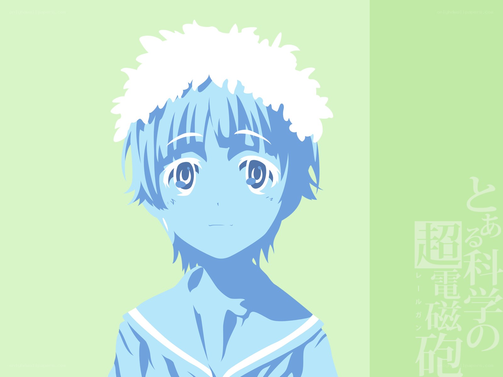 blue anime character portrait