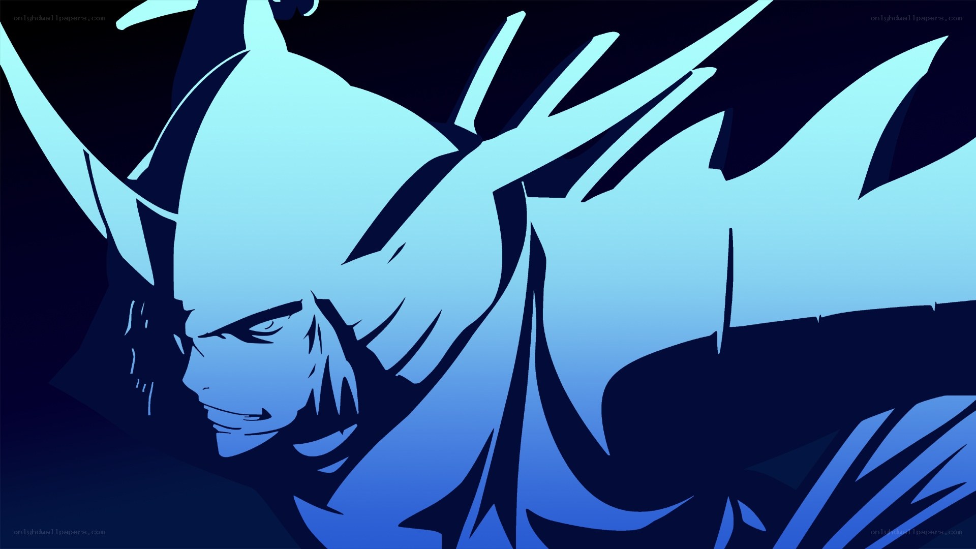blue anime character portrait
