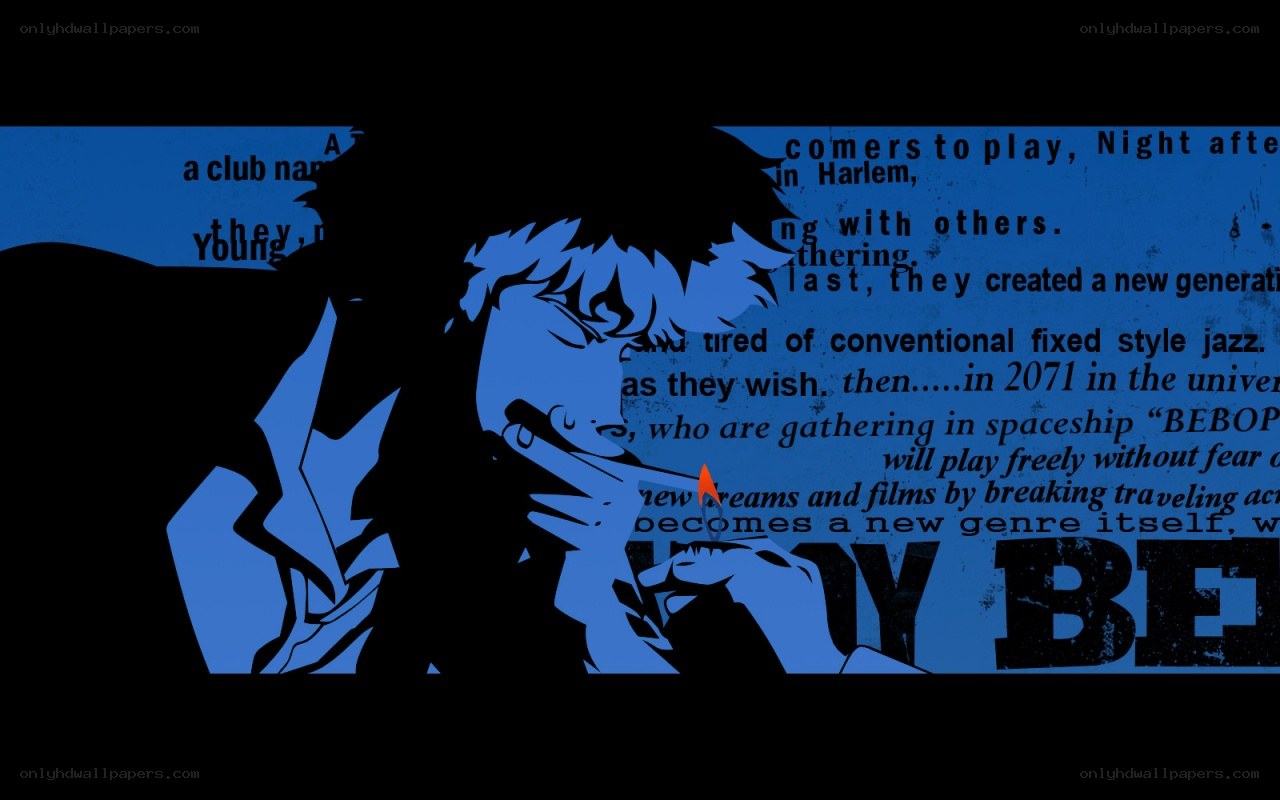 blue anime character silhouette