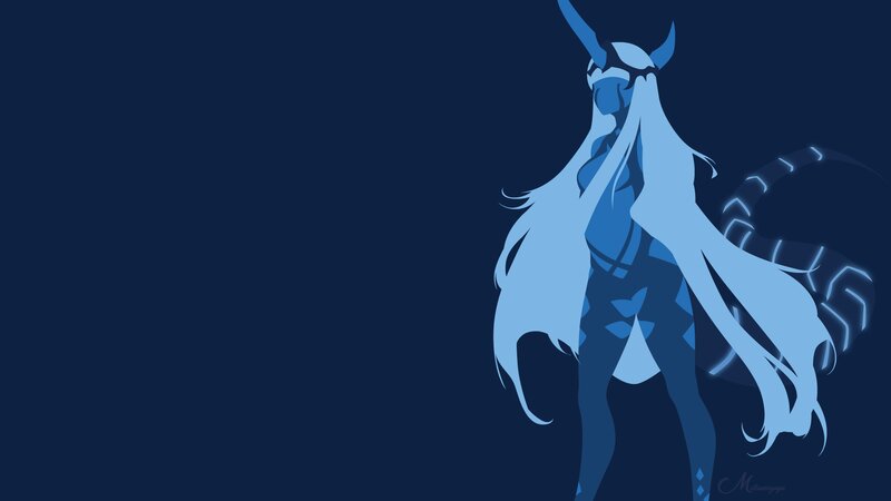 Blue Anime Character