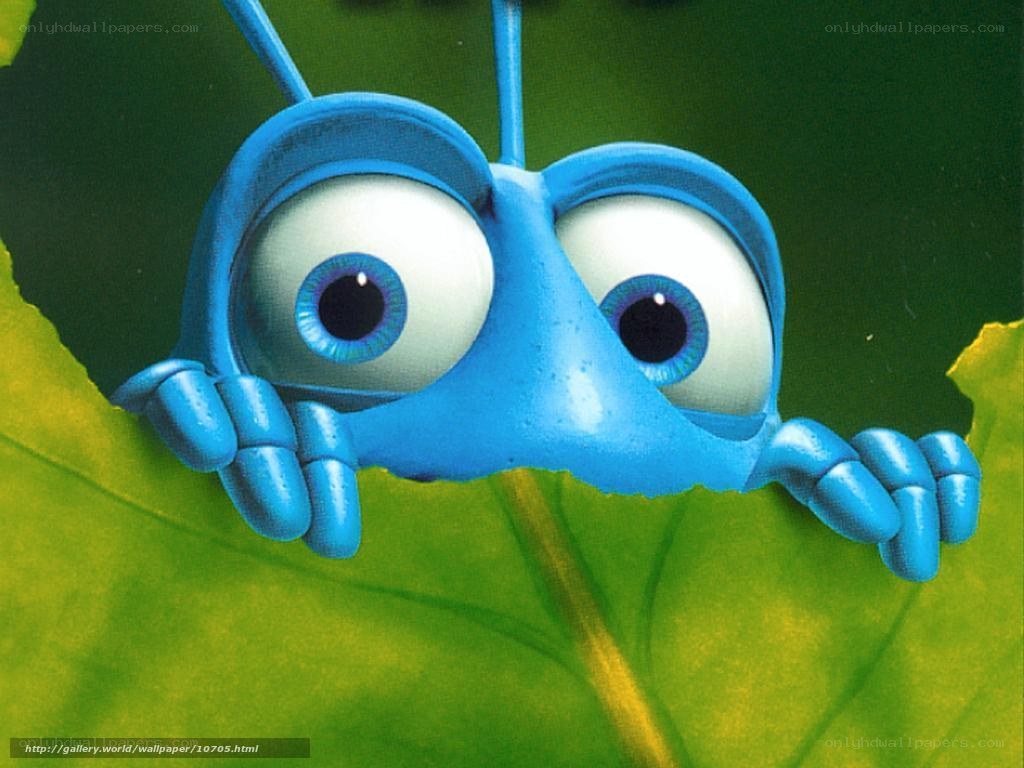 blue ant character peeking