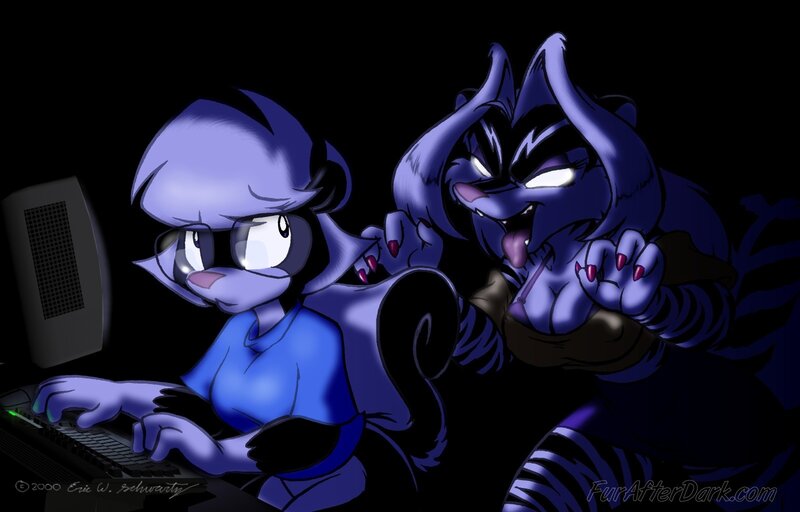 Blue Anthropomorphic Cat