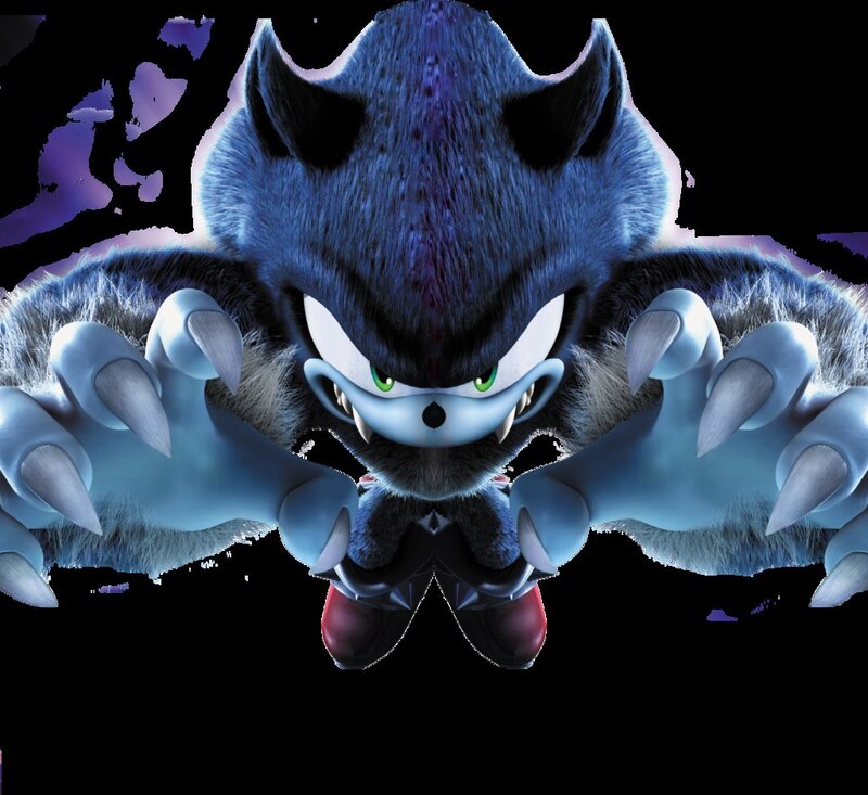 Blue Anthropomorphic Hedgehog