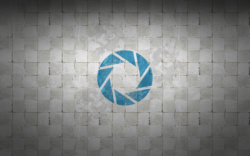 Blue Aperture Logo — Gritty, Digital Art