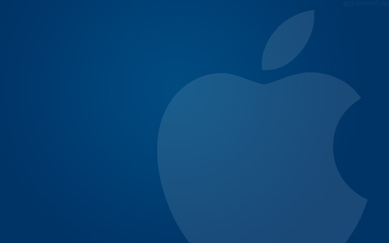Blue Apple logo background