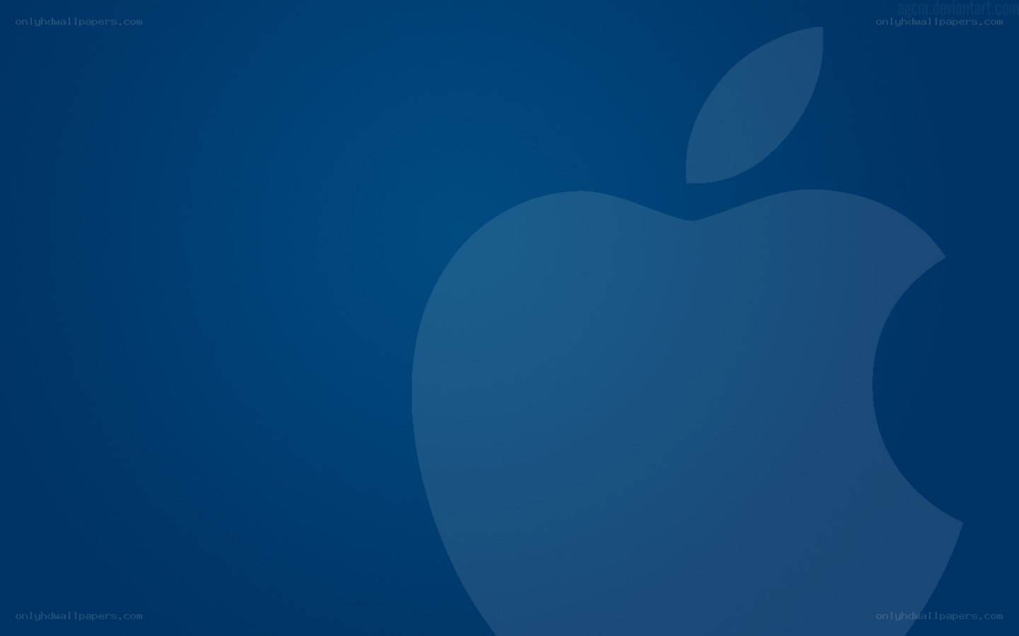 Blue Apple logo background