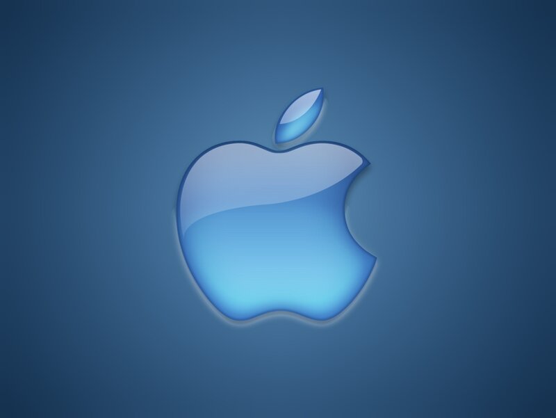 Blue Apple Logo — Calm