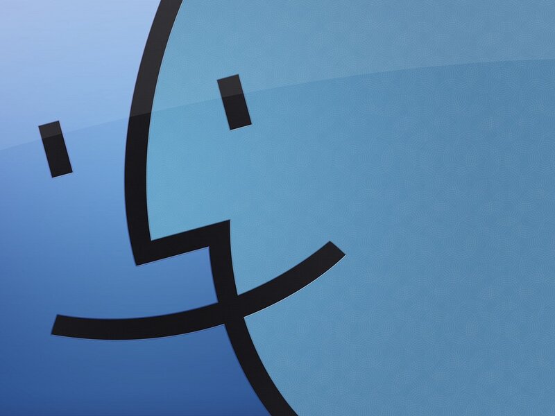 Blue Apple Logo — Calm, Vector Art