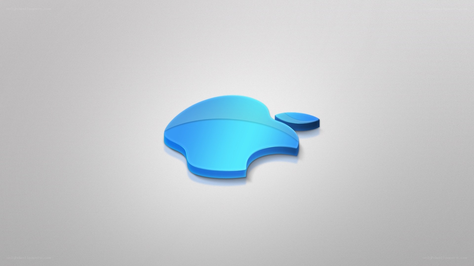blue apple logo design