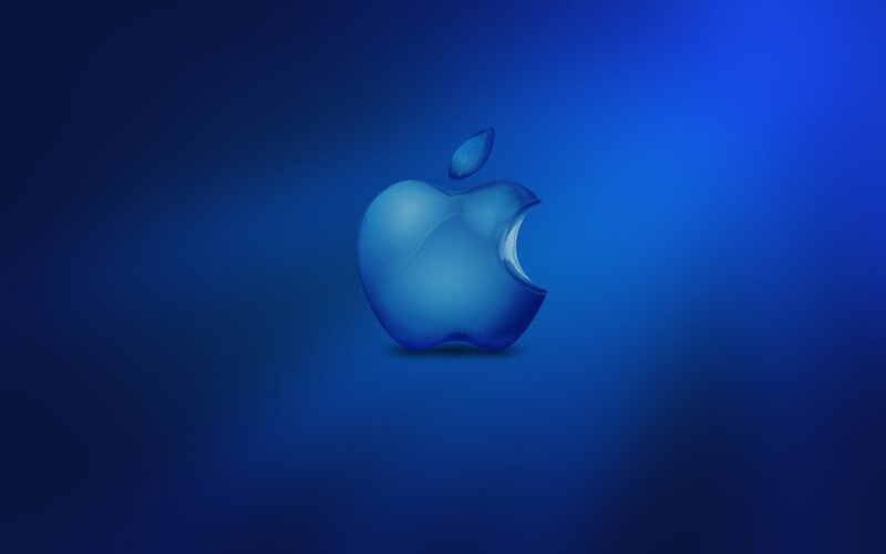 Blue Apple Logo — Leaf