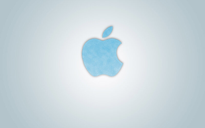 Blue Apple Logo — Light Blue, Calm