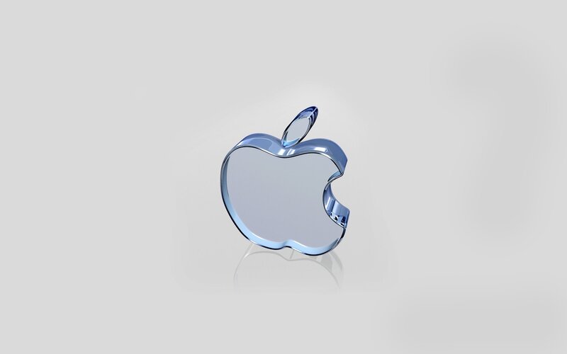 Blue Apple Logo — Reflection