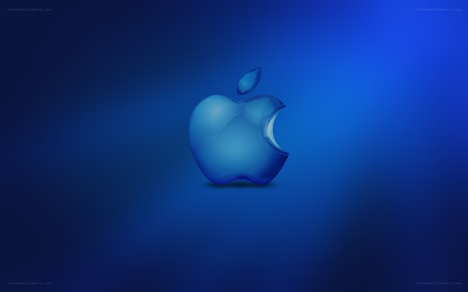 blue apple logo wallpaper