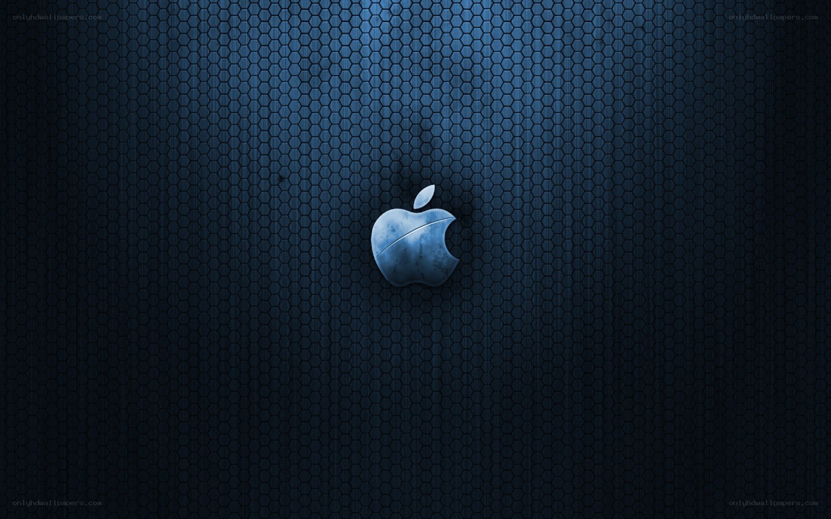 blue apple logo wallpaper