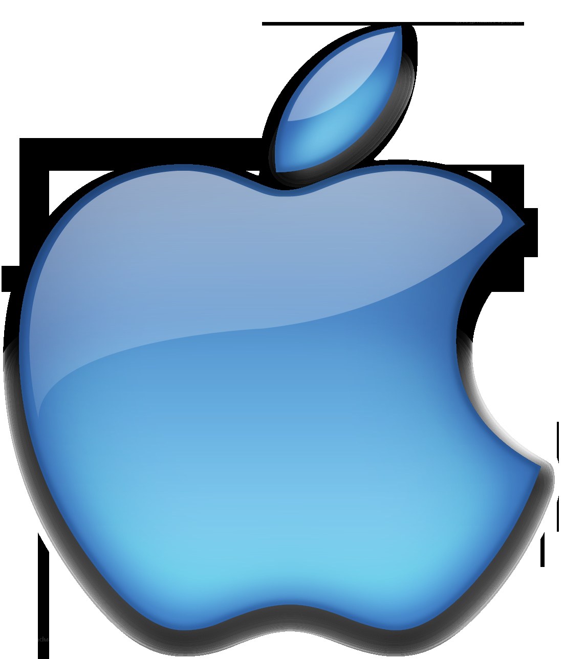 blue apple logo