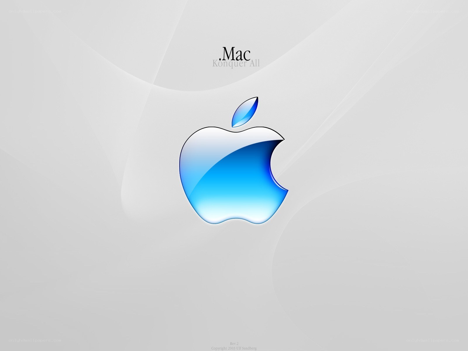 Blue Apple Mac logo