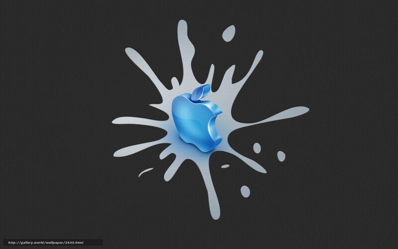 Blue Apple Splash Logo