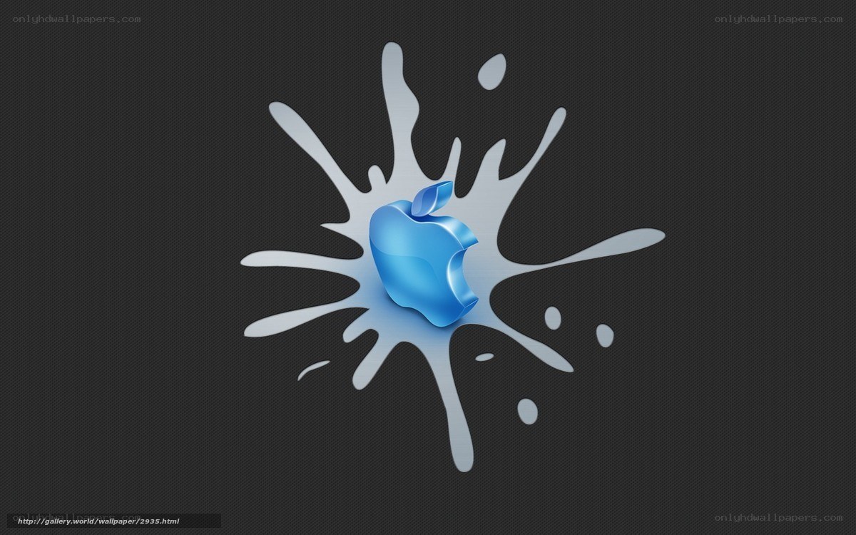 Blue Apple Splash Logo