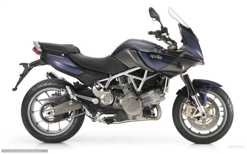Blue Aprilia Motorcycle