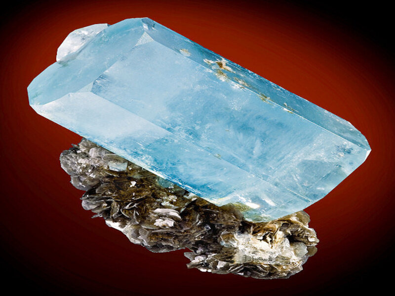 Blue Aquamarine Crystal