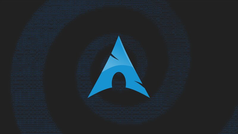 Blue Arch Logo — Minimalist, Digital Art