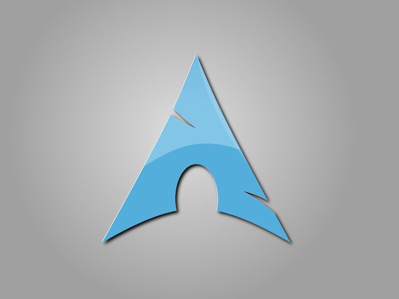 Blue Arch Logo — Neutral, Vector Art, Gray