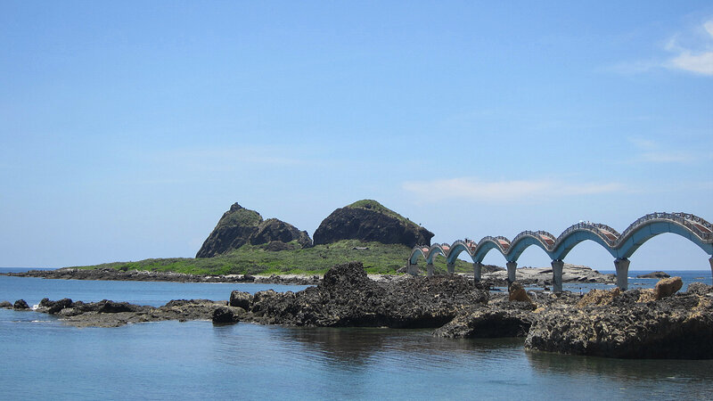 Blue Arched Bridge — Serene, Afternoon