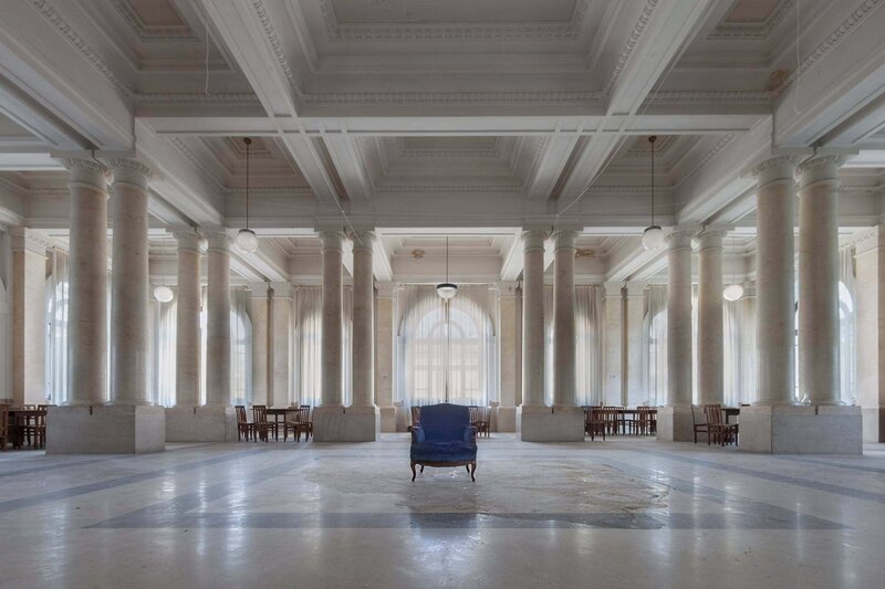 Blue Armchair in Hall