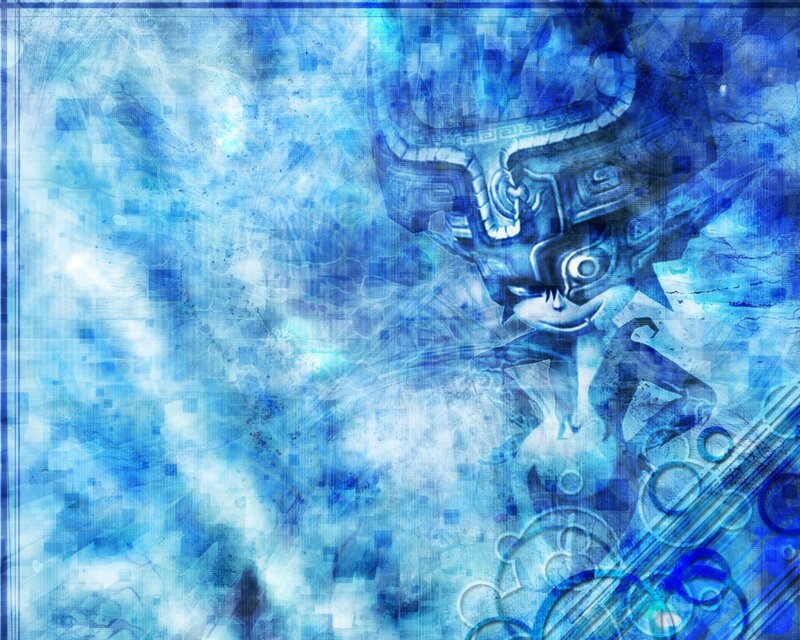 Blue Armored Figure — Mystical