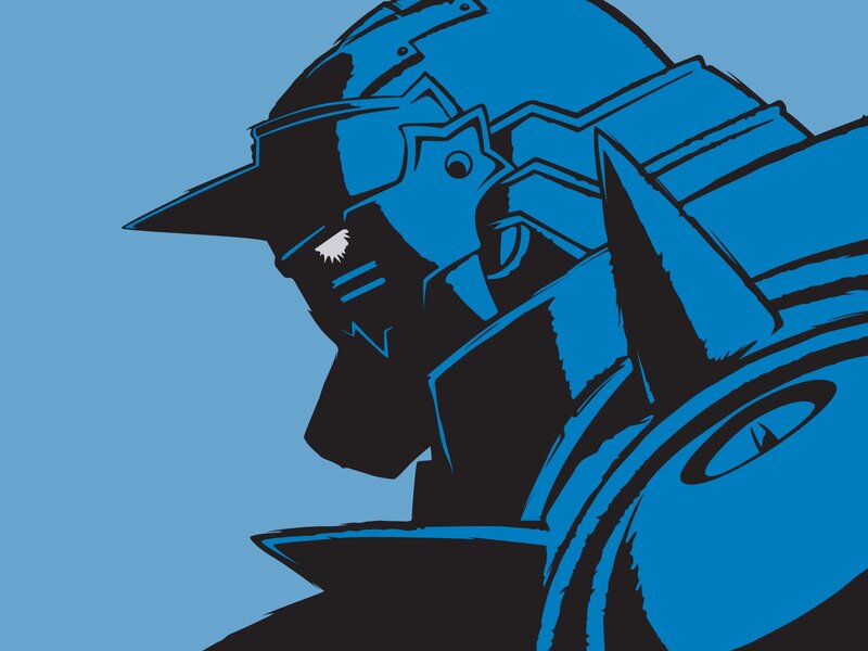 Blue Armored Robot — Dramatic, Manga