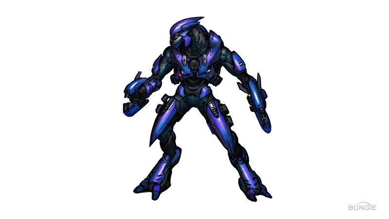 Blue-armored Soldier — Blue, Dramatic, Digital Art, Armor