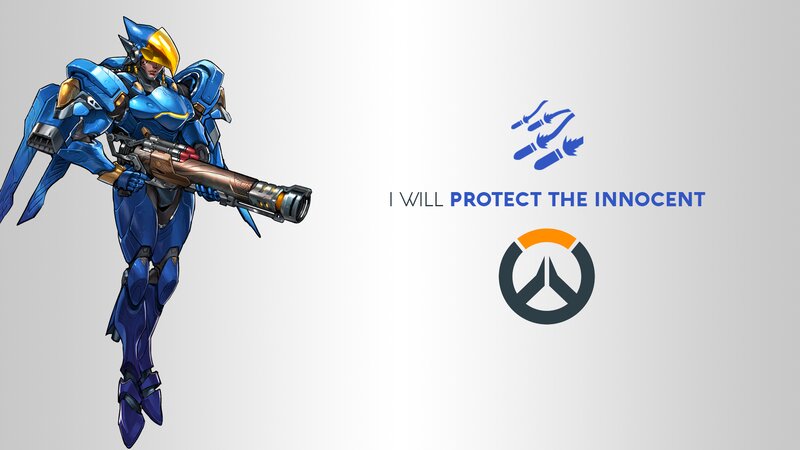 Blue Armored Soldier — Determined