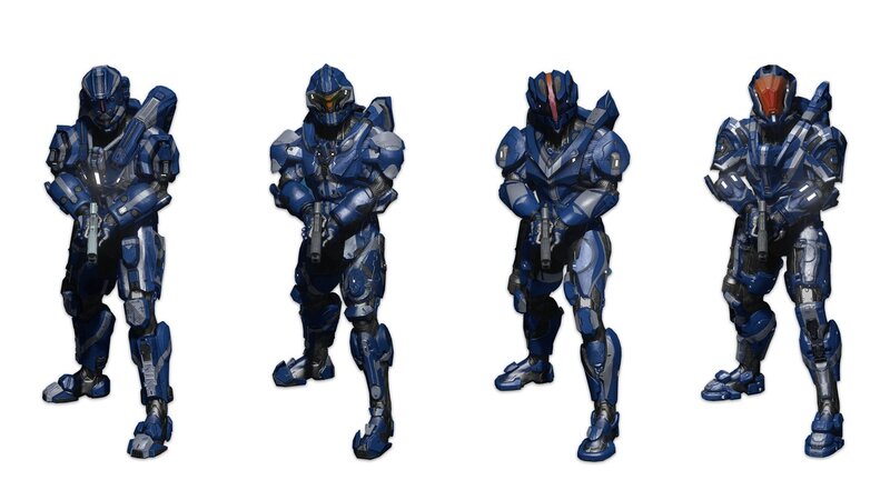 Blue Armored Soldiers — Neutral