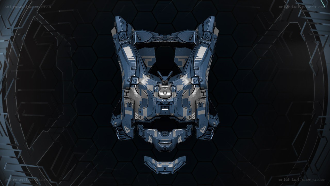 blue armored vest