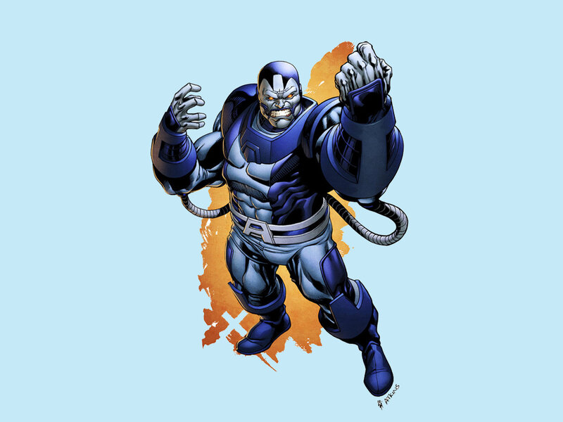 Blue-armored Villain