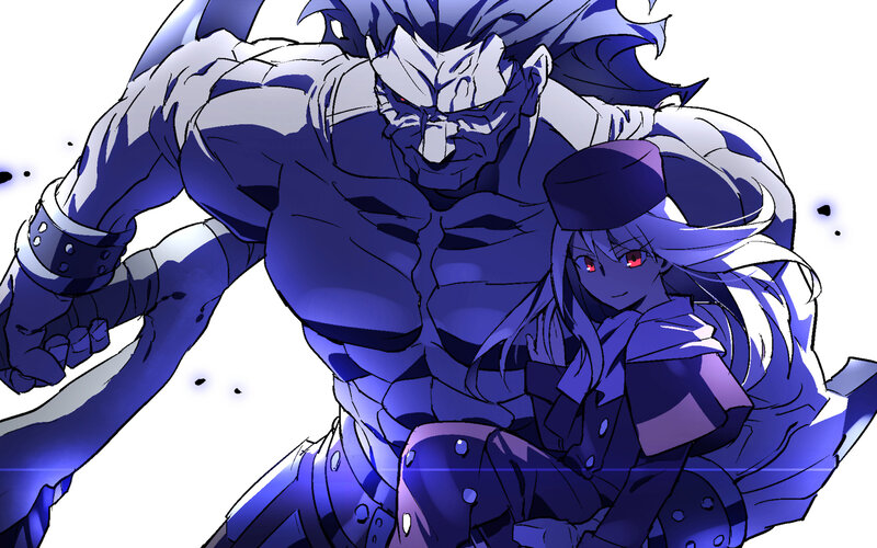 Blue Armored Warrior — Dramatic, Anime