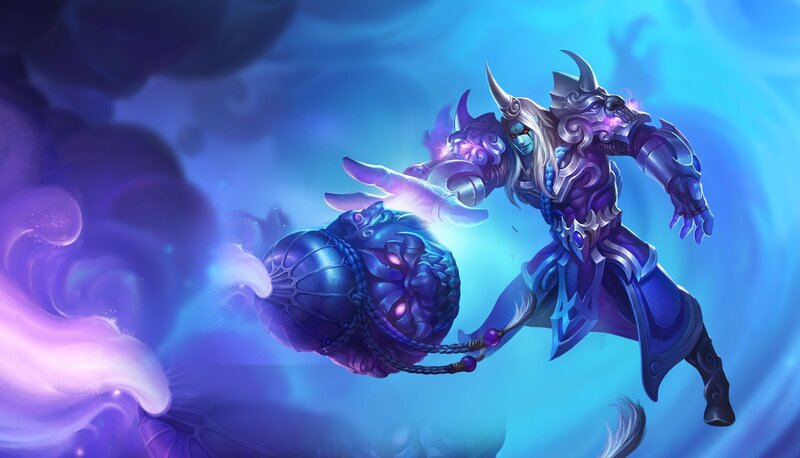 Blue Armored Warrior — Purple