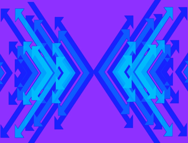 Blue Arrow Patterns