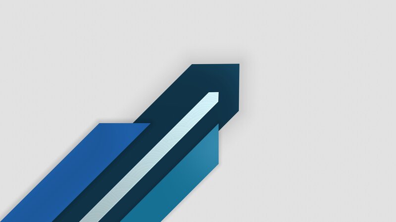 Blue Arrows on White
