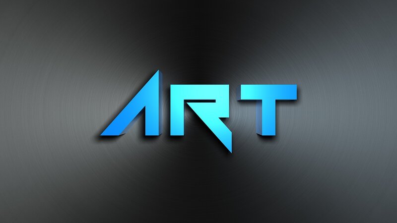 Blue Art Text