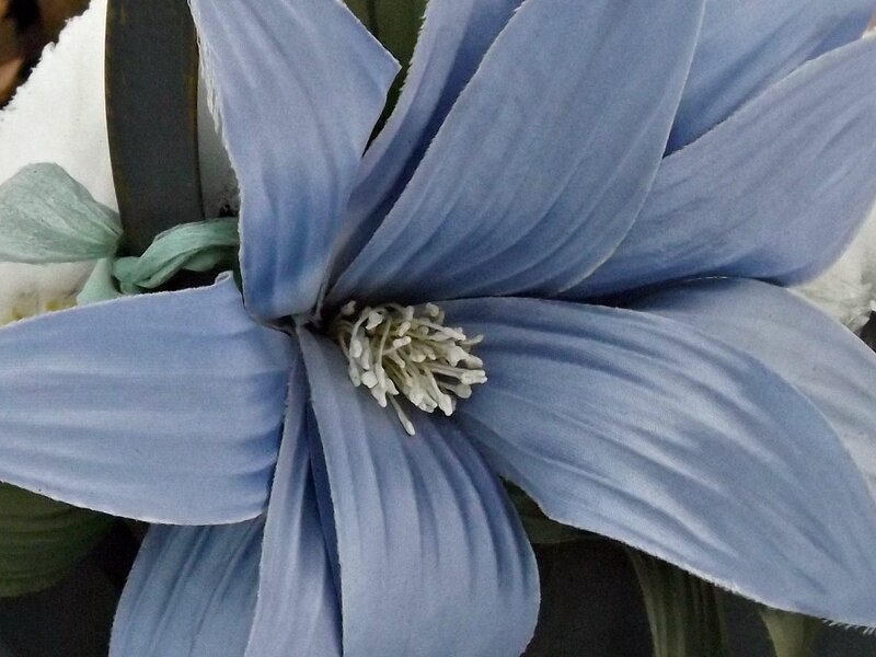 Blue Artificial Flower