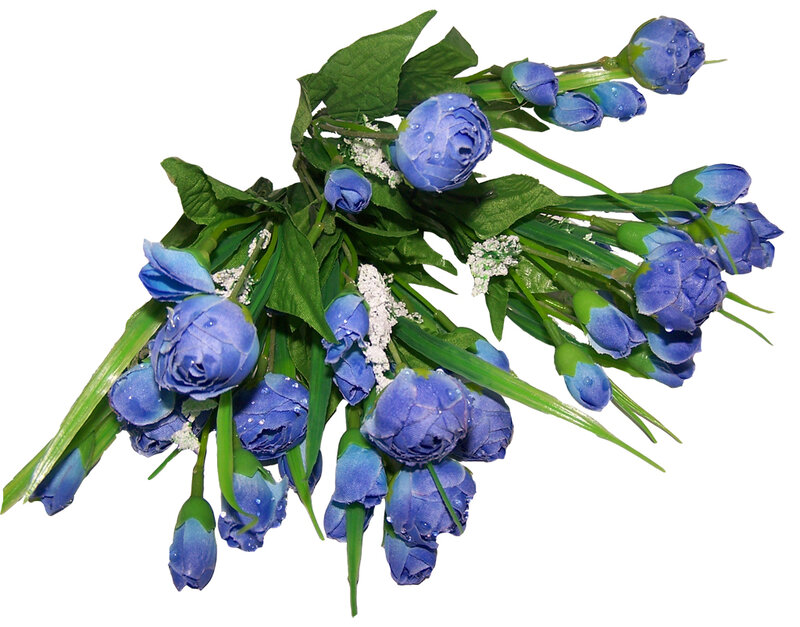 Blue Artificial Flowers
