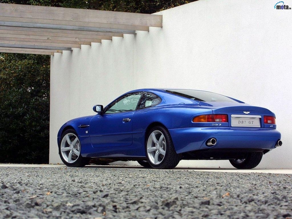 blue aston martin db7 gt