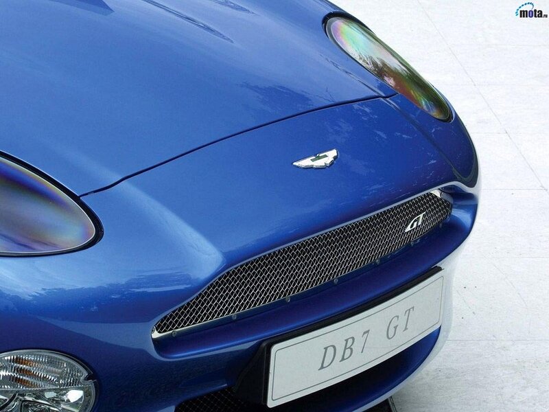 Blue Aston Martin DB7 GT
