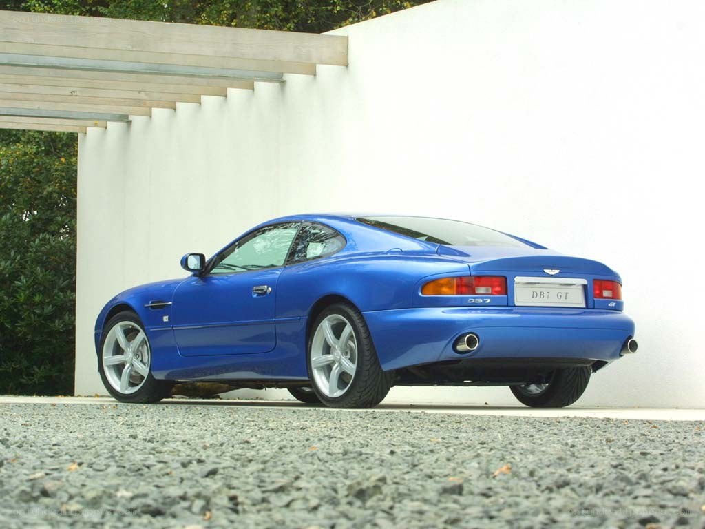 blue aston martin db7 gt